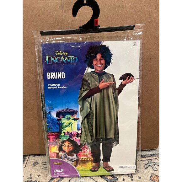 Disney Encanto Bruno Hooded Poncho Child XS/S Spirit Halloween‎ Costume Dress Up - Picture 1 of 4